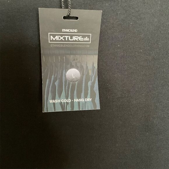 ETHNIC Blend Culture Men's Black Short Sleeve T-shirt NWT Size L - Picture 6 of 7